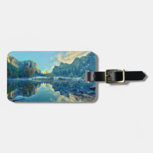 El Capitan and Three Brothers Reflection Luggage Tag