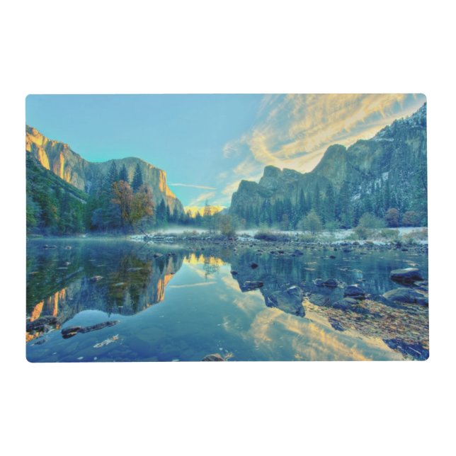 El Capitan and Three Brothers Reflection Placemat (Front)