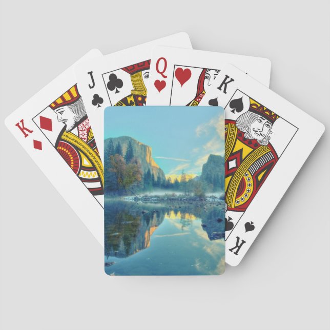 El Capitan and Three Brothers Reflection Poker Cards (Back)
