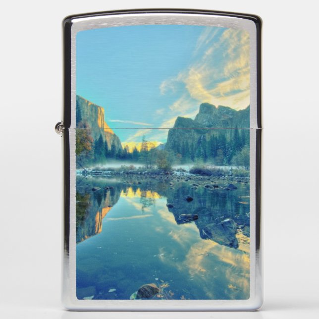 El Capitan and Three Brothers Reflection Zippo Lighter (Front)