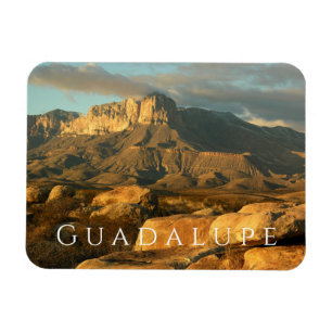 El Capitan at Sunset, Guadalupe Mountains NP Magnet