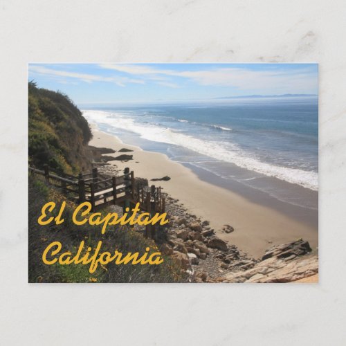 El Capitan Beach California Postcard
