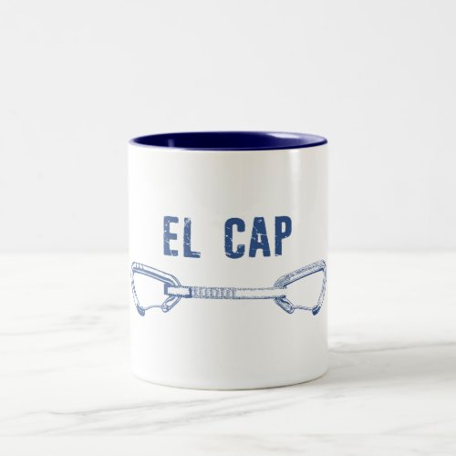 El Capitan Climbing Quickdraw Two_Tone Coffee Mug