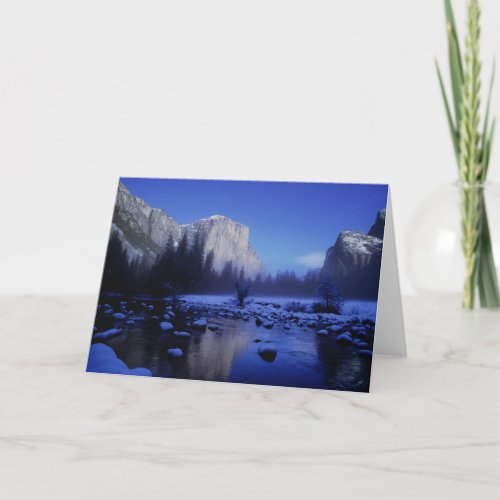 El Capitan Mountain Yosemite National Park Card