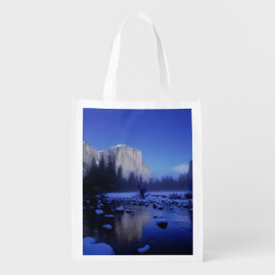El Capitan Mountain, Yosemite National Park, Reusable Grocery Bag