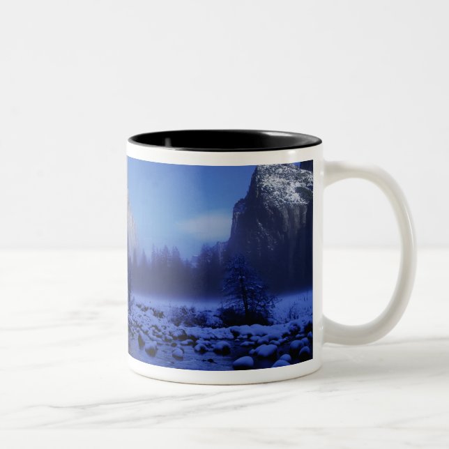 El Capitan Mountain, Yosemite National Park, Two-Tone Coffee Mug (Right)