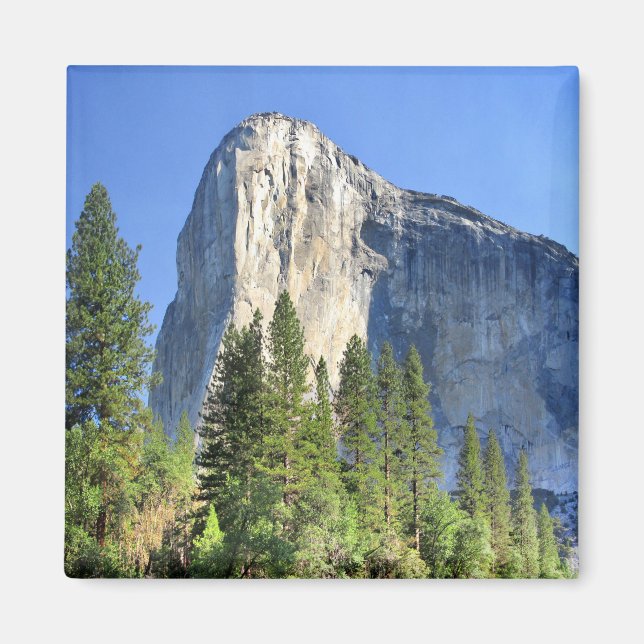 El capitan Over the Merced River - Yosemite Valley Magnet (Front)