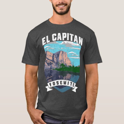 El Capitan Retro Yosemite National Park Vintage T_Shirt