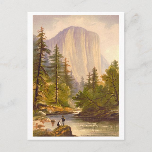 El Capitan Vintage Prang Lithograph Postcard (Front)