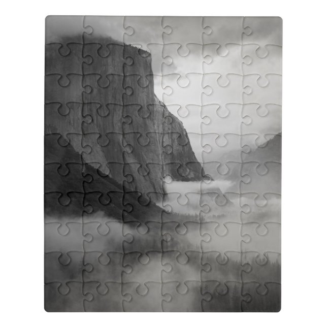 El Capitan With Swirling Mist Jigsaw Puzzle (Puzzle Vertical)