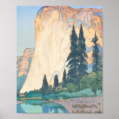 El Capitan Yosemite American Series Hiroshi Poster