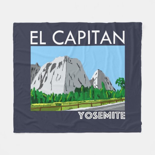 El Capitan Yosemite Fleece Blanket