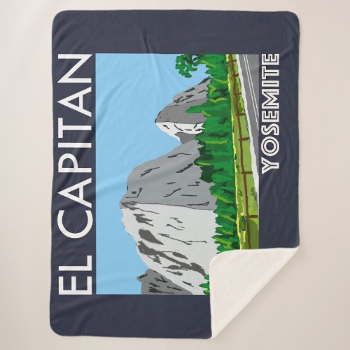 El Capitan Yosemite Sherpa Blanket