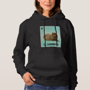 El Carpincho Capybara Card  Capibara Animal  Humor Hoodie