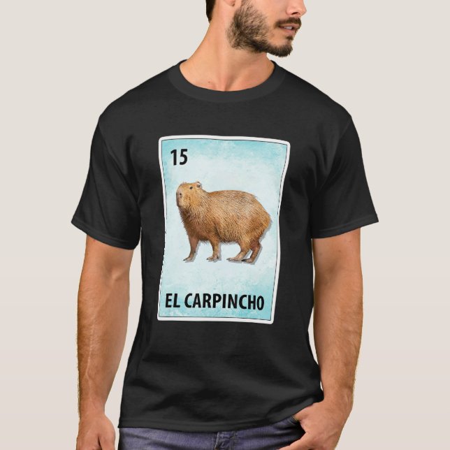 El Carpincho Mexican Capybara Cards 1 T-Shirt (Front)