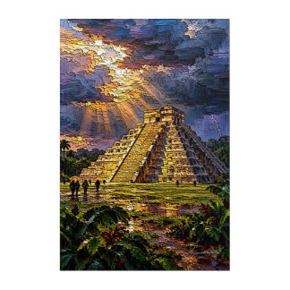 El Castillo Before the Storm Acrylic Print