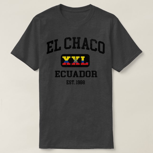 El Chaco Ecuador XXL Athletic design T-Shirt (Design Front)