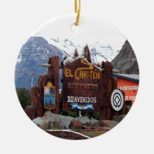 El Chalten, Patagonia, Argentina Ceramic Ornament