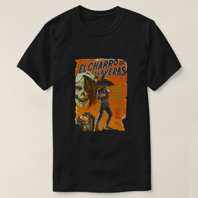 El Charro De Las Calaveras Classic T-Shirt (Design Front)