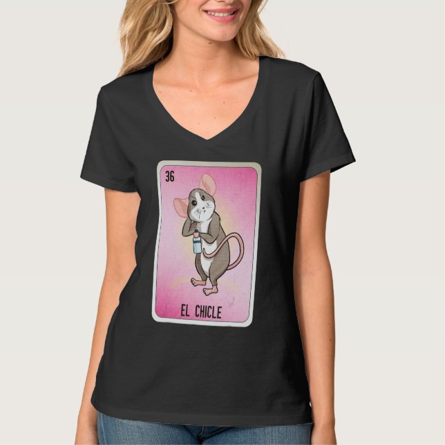 El Chicle Mexican Slang Lottery Bingo Cards T-Shirt (Front)