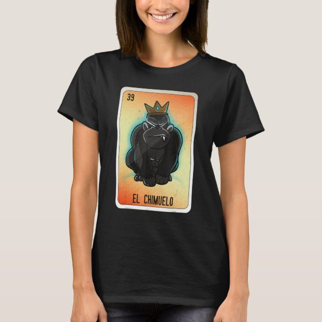 El Chimuelo Mexican Slang Lottery Bingo Cards T-Shirt (Front)