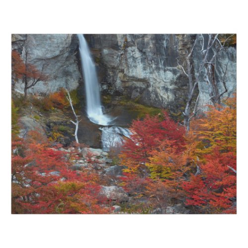 El Chorrillo Waterfall  Patagonia Argentina Faux Canvas Print