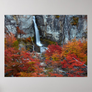 El Chorrillo Waterfall Patagonia, Argentina Poster