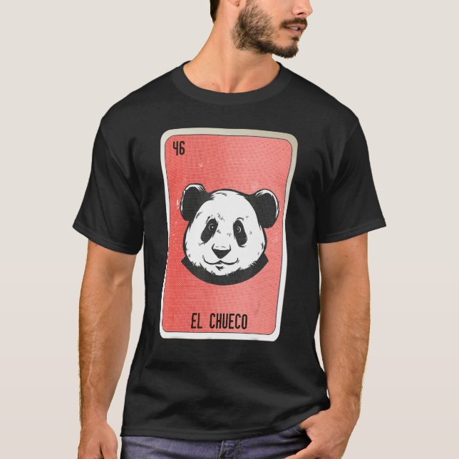 El Chueco Mexican Slang Lottery Bingo Cards T-Shirt (Front)