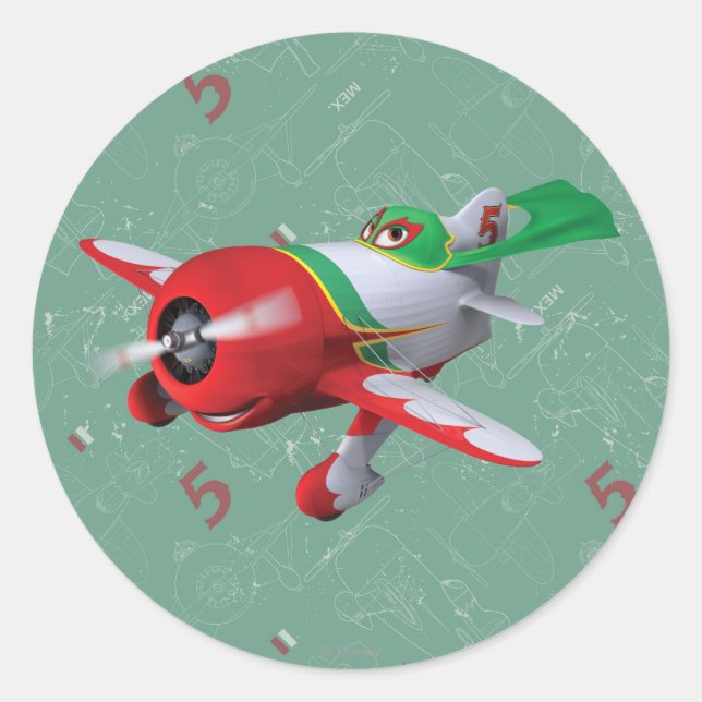 El Chupacabra 1 Classic Round Sticker (Front)