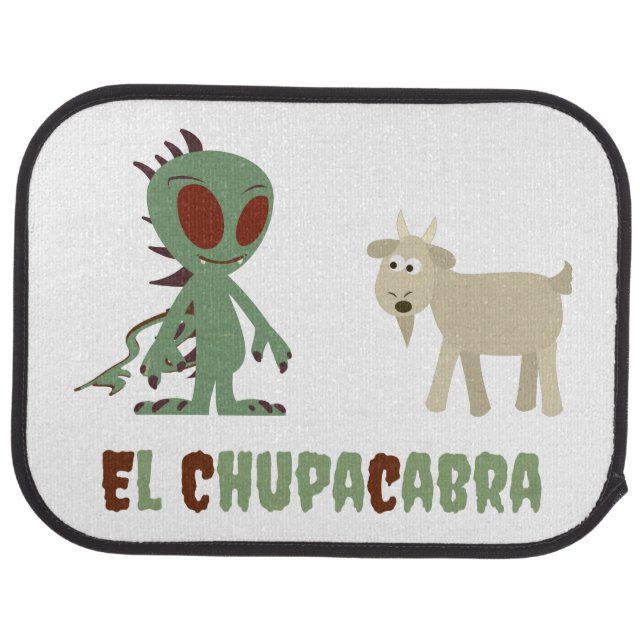 El Chupacabra Car Floor Mat (Rear)