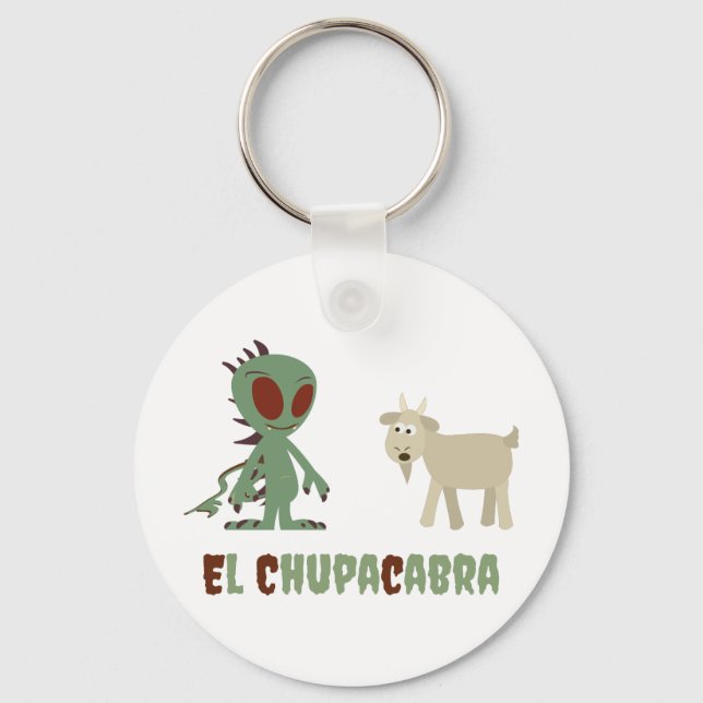 El Chupacabra Keychain (Front)