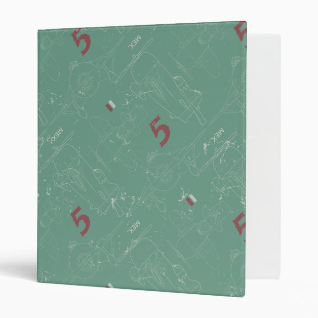 El Chupacabra Pattern 3 Ring Binder (Front/Inside)