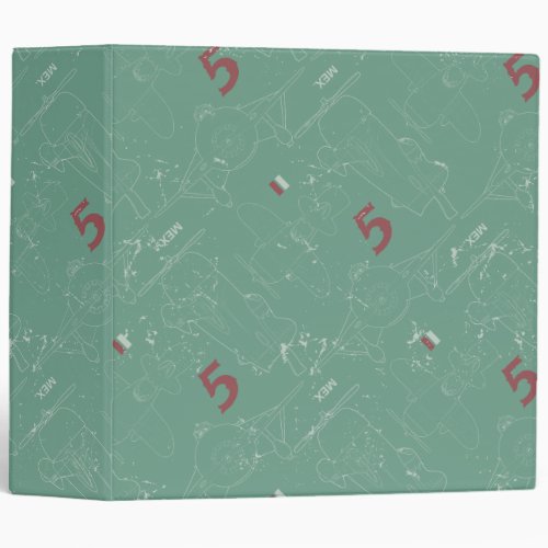 El Chupacabra Pattern 3 Ring Binder