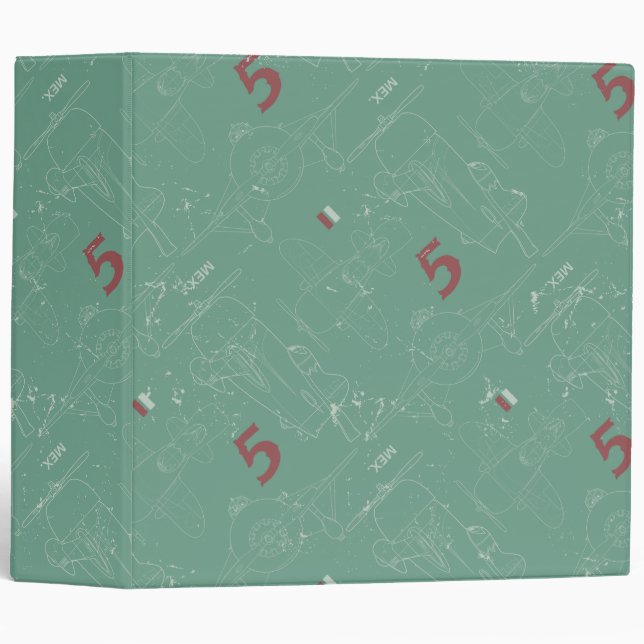 El Chupacabra Pattern 3 Ring Binder (Front/Spine)