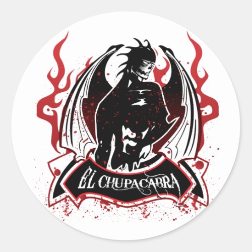 El Chupacabra _ The Goat Sucker Classic Round Sticker