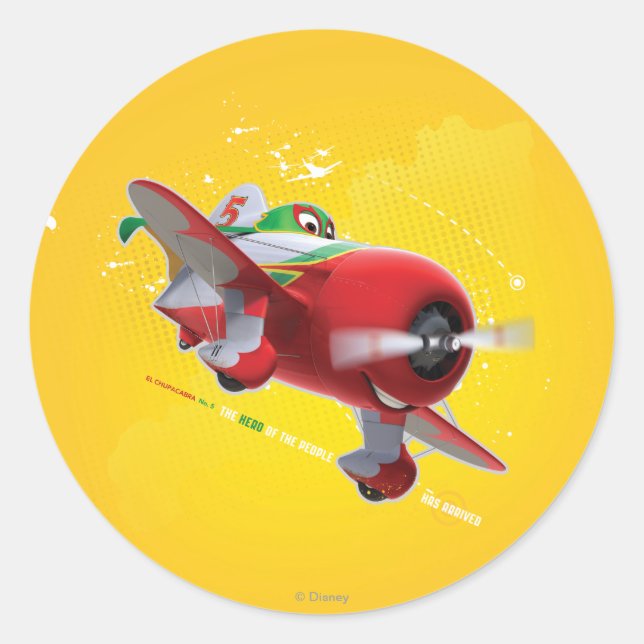 El Chupacabra - The Hero of the People Classic Round Sticker (Front)