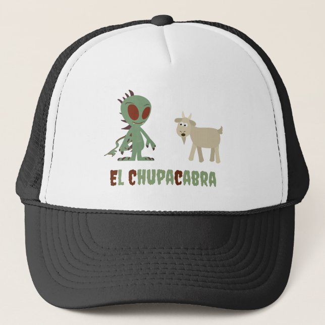 El Chupacabra Trucker Hat (Front)