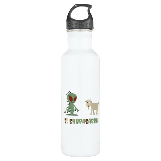El Chupacabra Water Bottle (Front)
