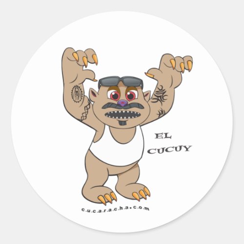 El Cucuy Classic Round Sticker