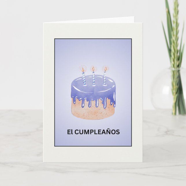 El Cumpleaños Birthday Card (Front)