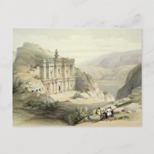 El Deir Petra Postcard