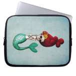 El Dia de Muertos Mermaid Laptop Sleeve