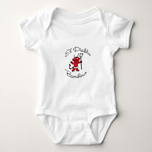 El Diablo Bambino Baby Devil Baby Bodysuit (Front)