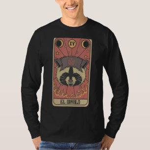 El Diablo Raccoon Tarot Card Satanic Trash Panda A T-Shirt