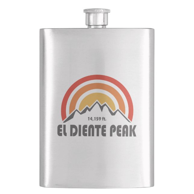 El Diente Peak Flask (Front)