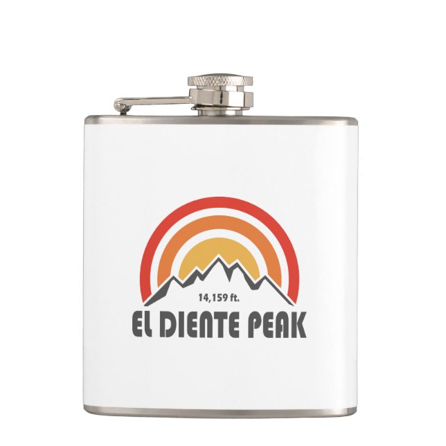 El Diente Peak Flask (Front)