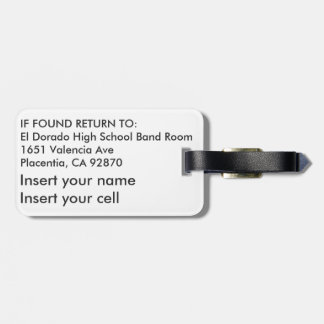 El Dorado Band Hawaii Trip luggage tag