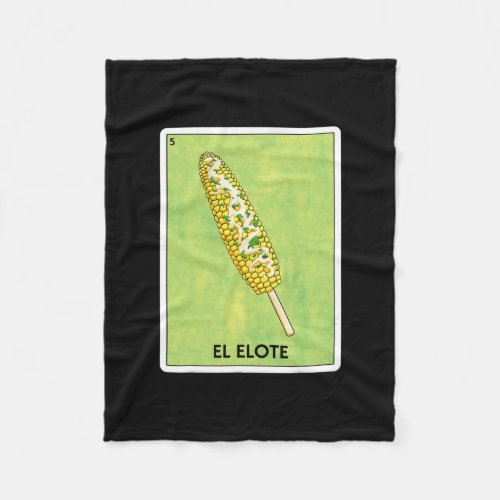 El Elote Mexican Corn Card Game Funny meme  Fleece Blanket