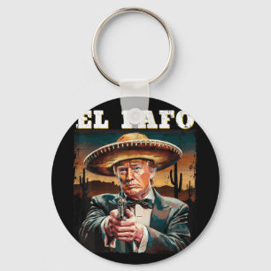 El Fafo Mexican Sombrero Trump Fafo Design  Keychain