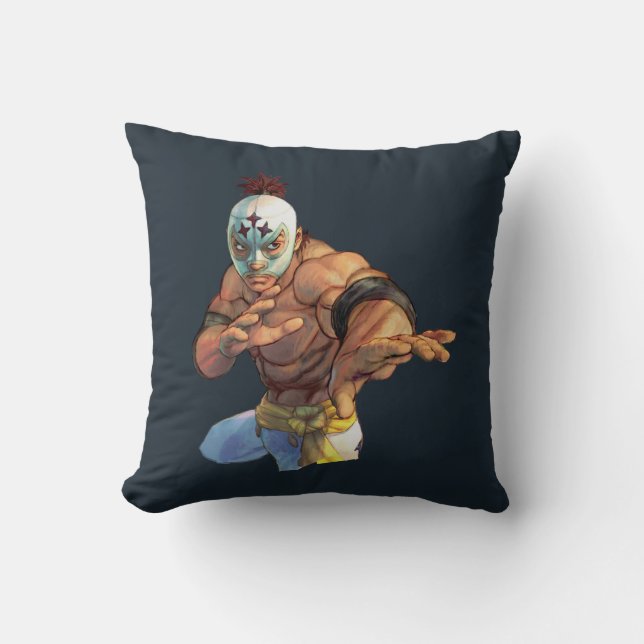 El Fuerte Ready Stance Throw Pillow (Front)